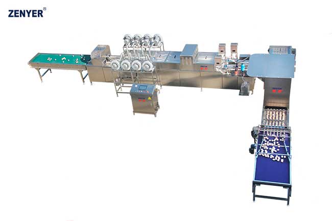 Línea de lavado de huevos, ovoscopio, impresora ZYX-YS1-3 (203A)